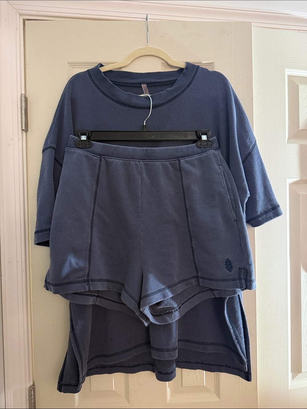 Free People Back Me Up Set in Midnight Navy